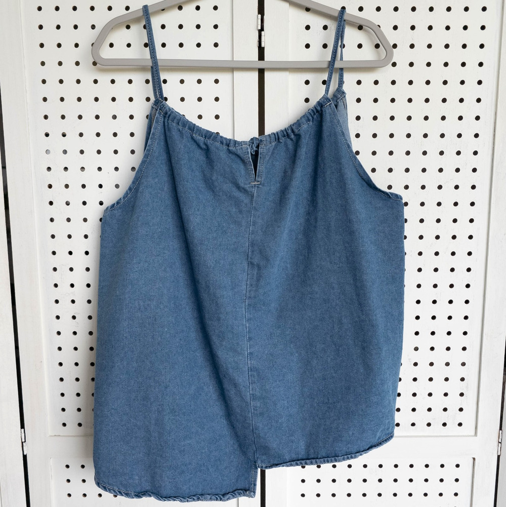 Dazy Blue Denim Tank Top Womens SIZE XL